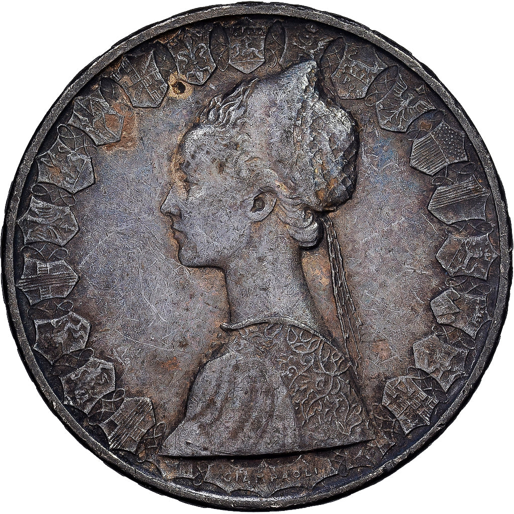 Italy, 500 Lire, 1958, Rome, Silver, VF(20-25), KM:98