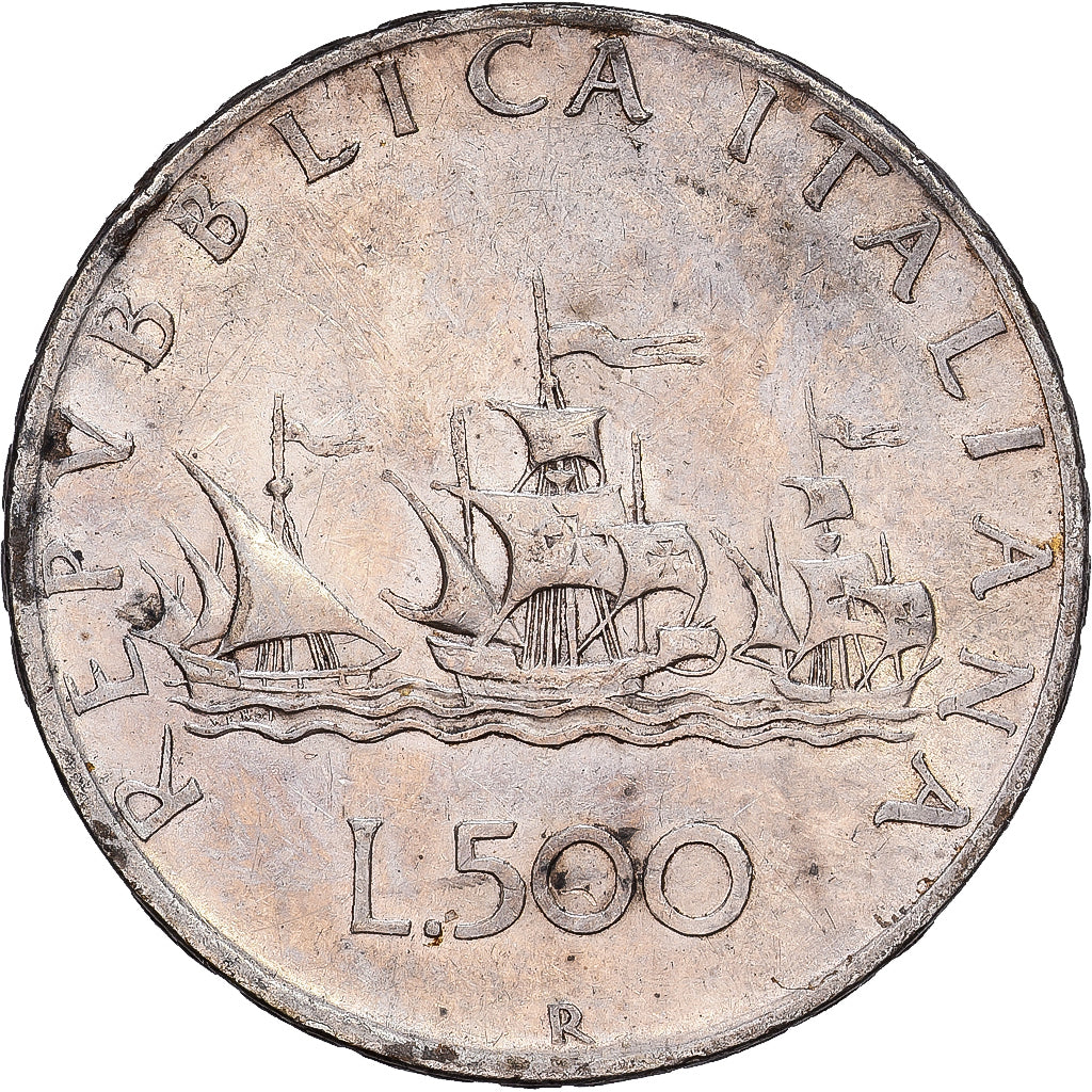 Italy, 500 Lire, 1958, Rome, Silver, VF(30-35), KM:98