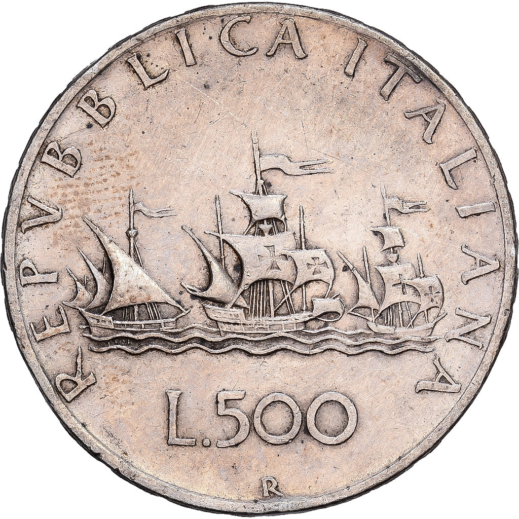 Italy, 500 Lire, 1958, Rome, Silver, EF(40-45), KM:98