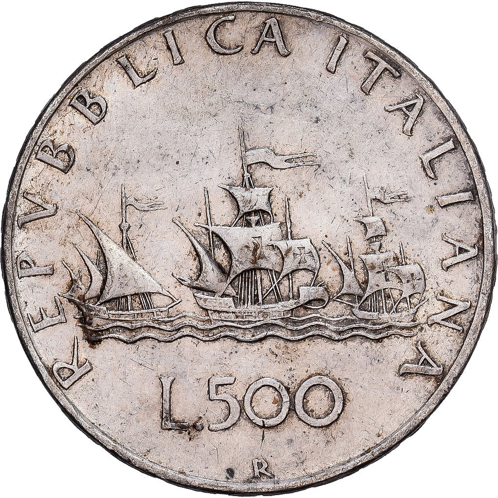 Italy, 500 Lire, 1958, Rome, Silver, EF(40-45), KM:98