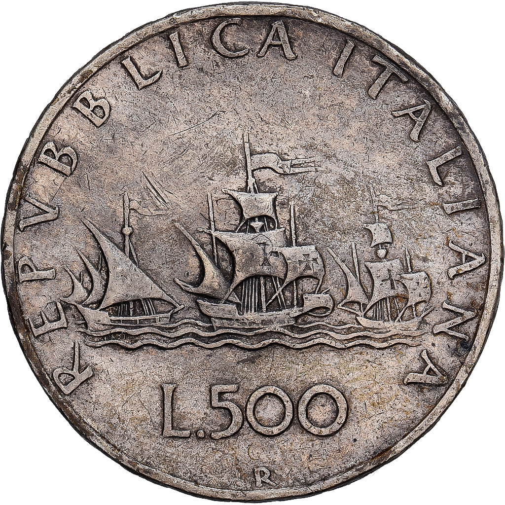 Italy, 500 Lire, 1959, Rome, Silver, VF(20-25), KM:98