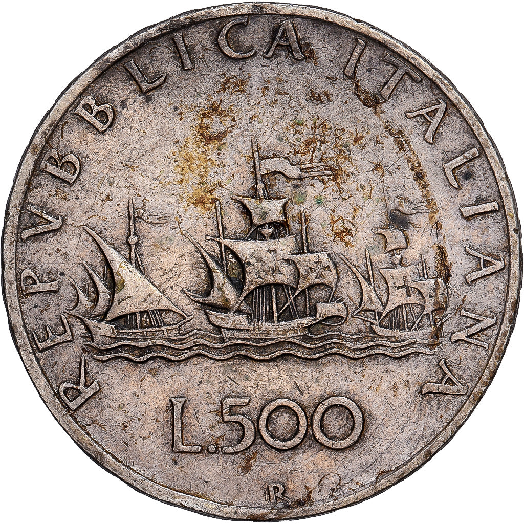 Italy, 500 Lire, 1959, Rome, Silver, VF(30-35), KM:98