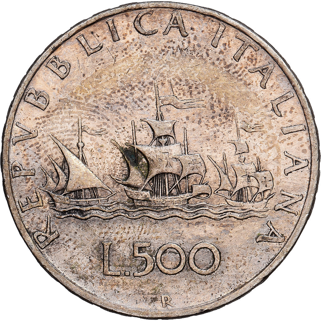 Italy, 500 Lire, 1959, Rome, Silver, VF(30-35), KM:98