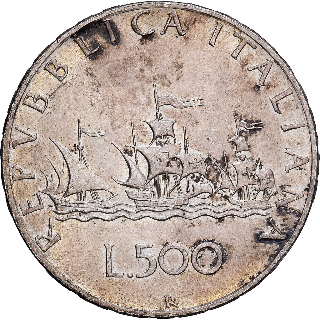Italy, 500 Lire, 1959, Rome, Silver, EF(40-45), KM:98