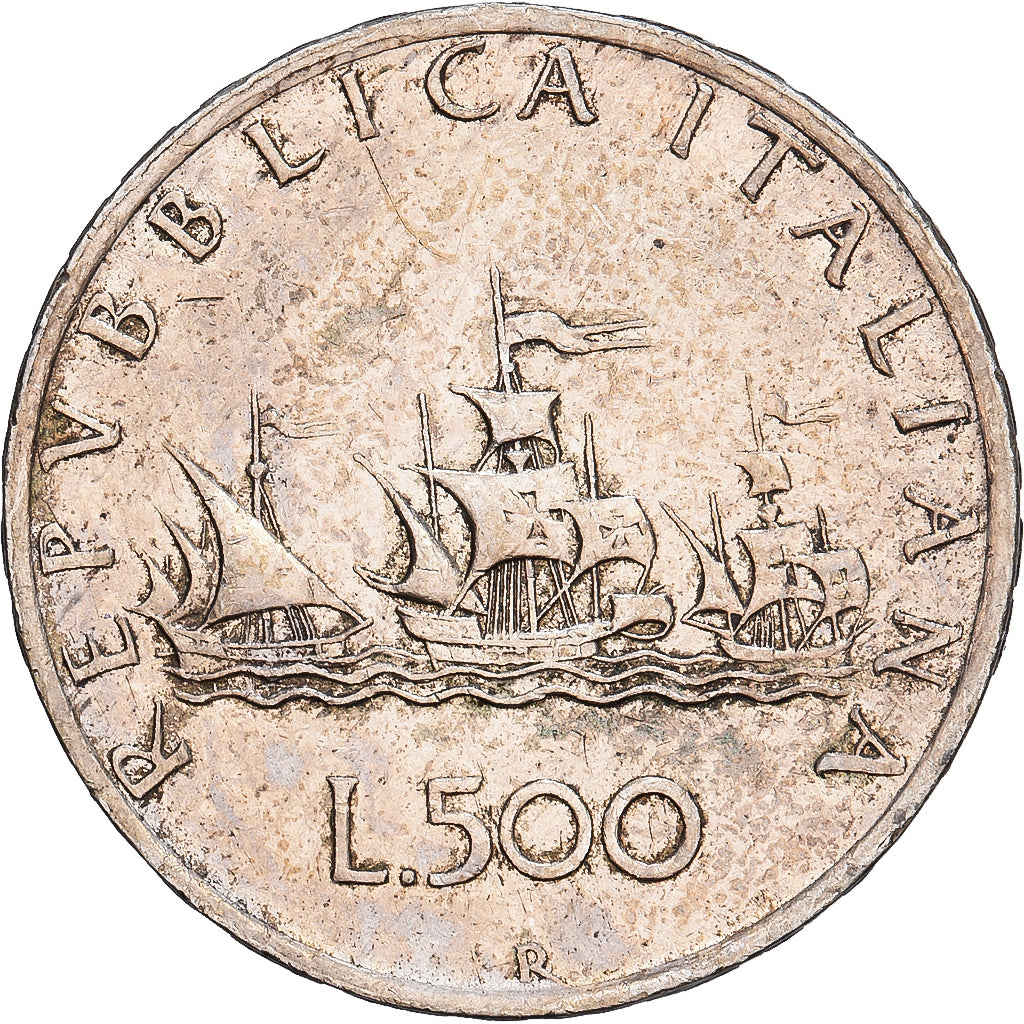 Italy, 500 Lire, 1959, Rome, Silver, AU(50-53), KM:98