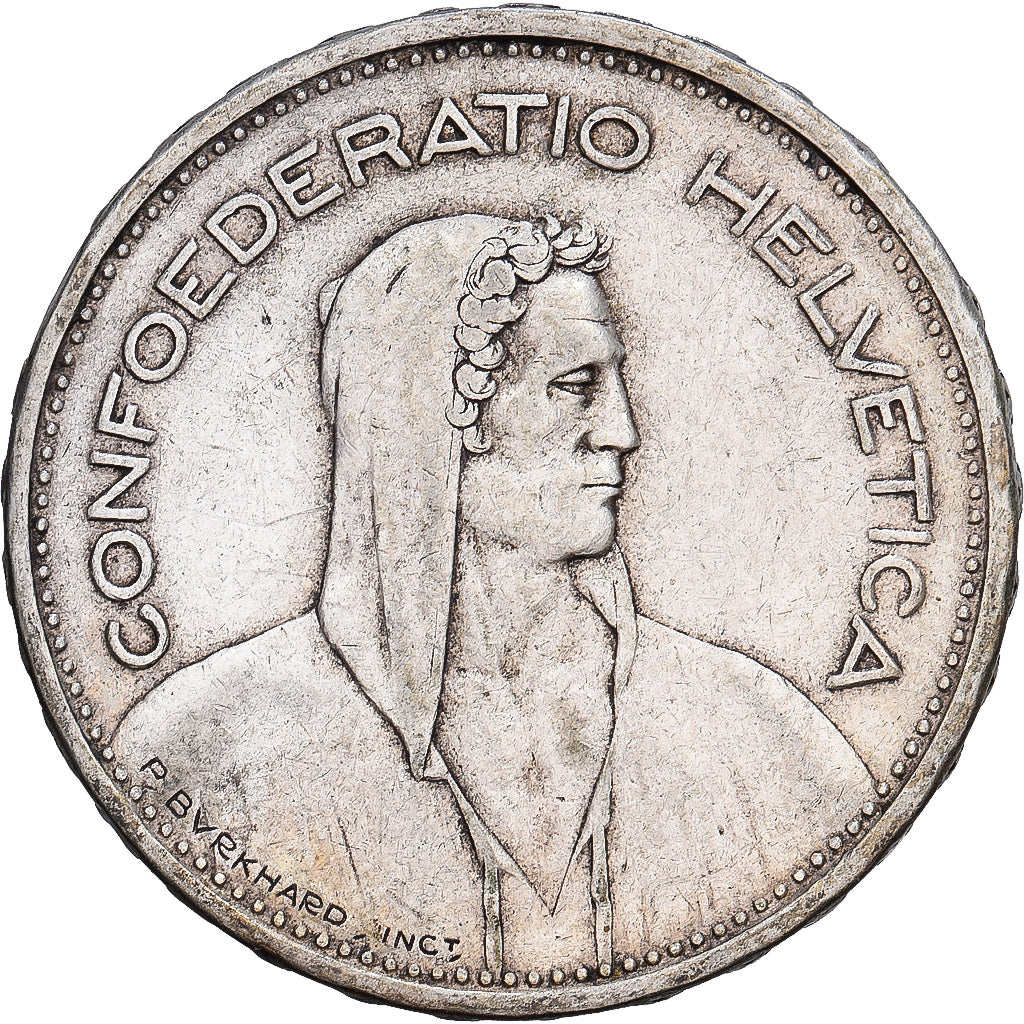 Switzerland, 5 Francs, 1931, Bern, Silver, EF(40-45), KM:40