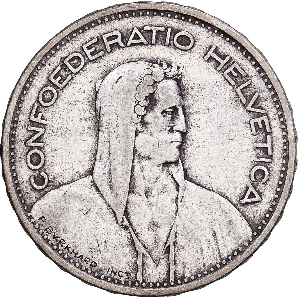 Switzerland, 5 Francs, 1932, Bern, Silver, VF(30-35), KM:40