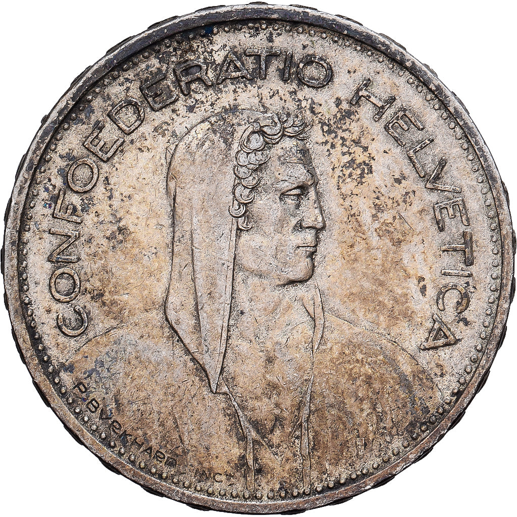 Switzerland, 5 Francs, 1932, Bern, Silver, EF(40-45), KM:40
