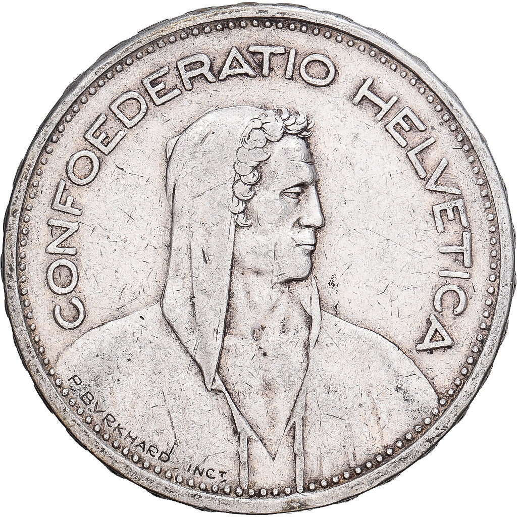 Switzerland, 5 Francs, 1932, Bern, Silver, EF(40-45), KM:40