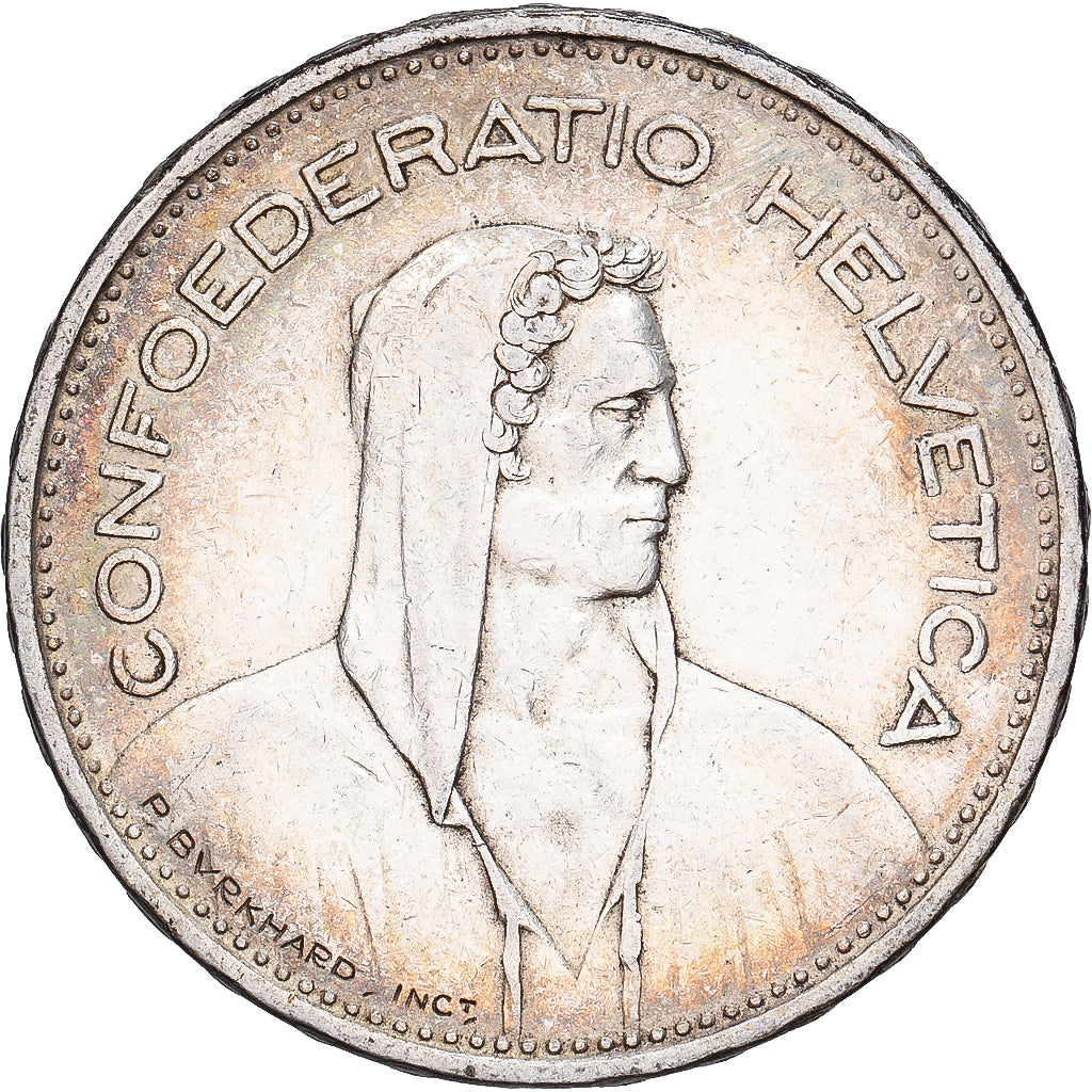 Moneda, Suiza, 5 Francs, 1939, Bern, MBC, Plata, KM:40