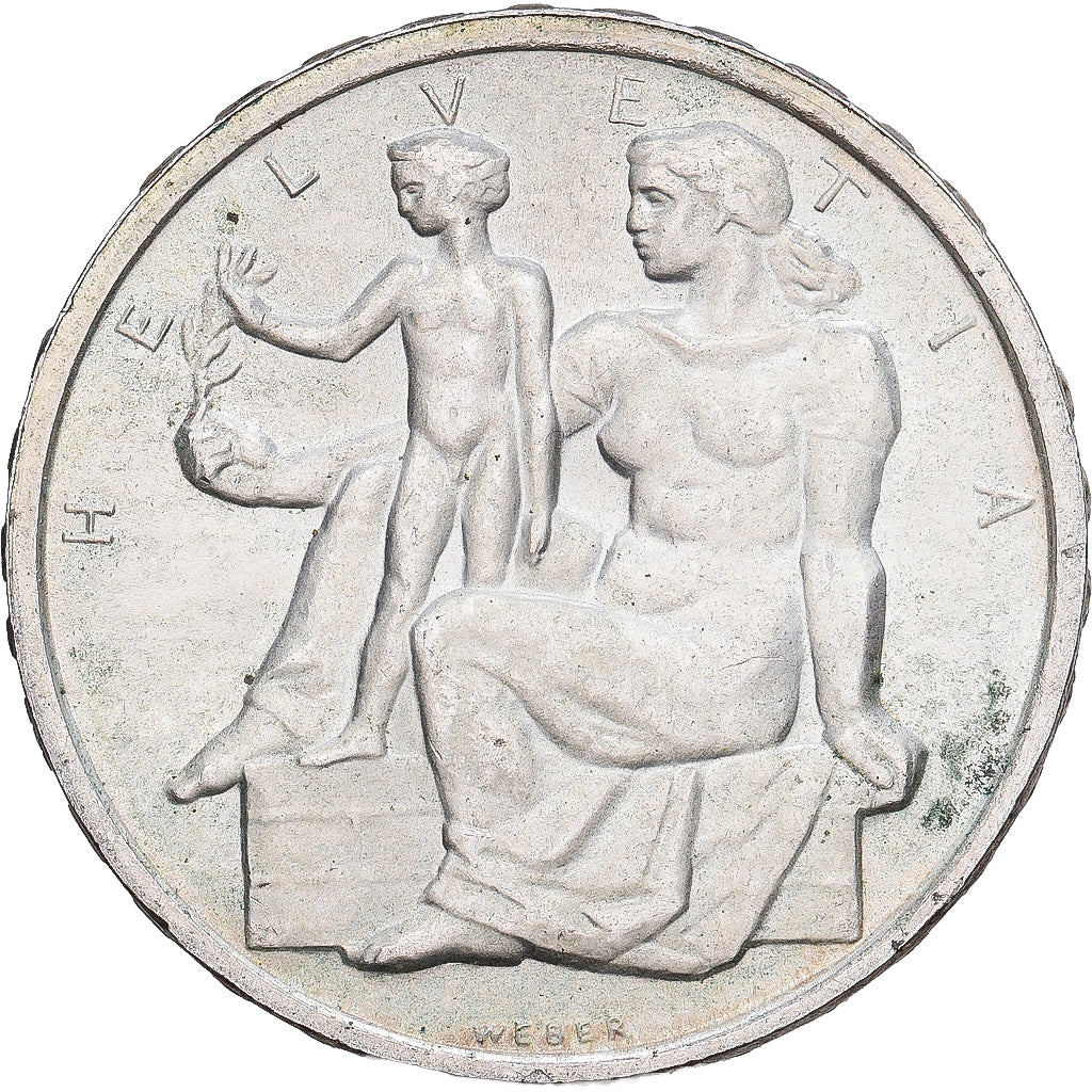 Suiza, 5 Francs, 1948, Bern, Plata, EBC, KM:48