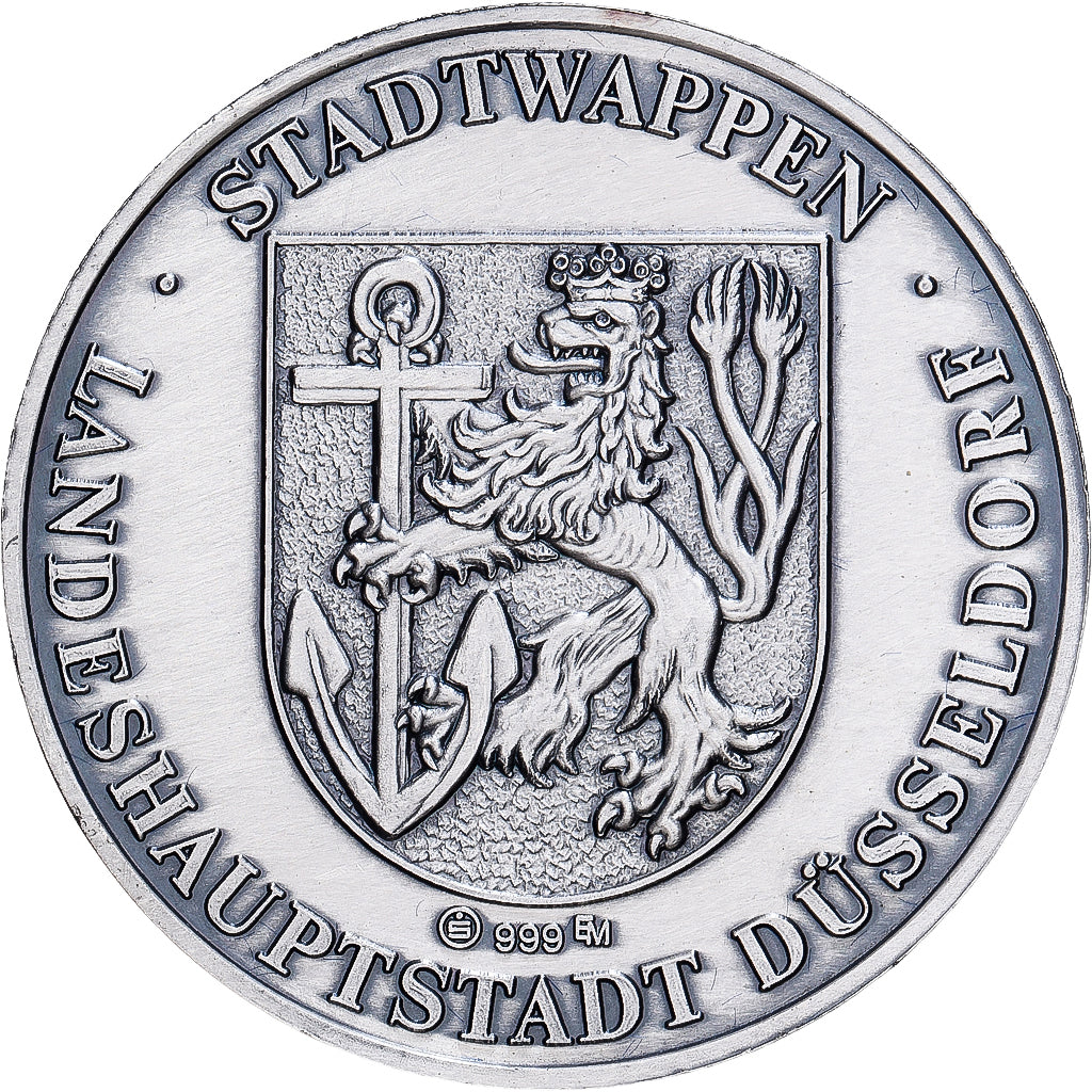 Germany, Medal, 700 ans de la ville de Düsseldorf, 1988, Silver, MS(65-70)