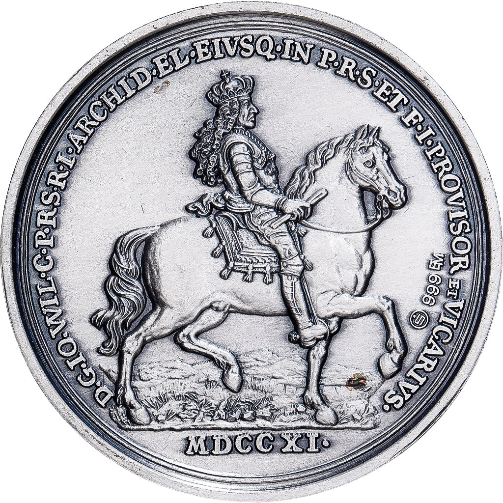 Germany, Medal, 700 ans de la ville de Düsseldorf, 1988, Silver, MS(65-70)