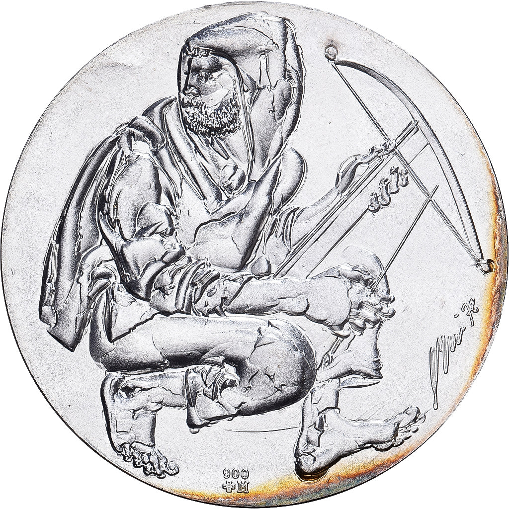 Schweiz, betaalpenning, 50ème Fête fédérale de tir à Lucerne, 1979, Silber