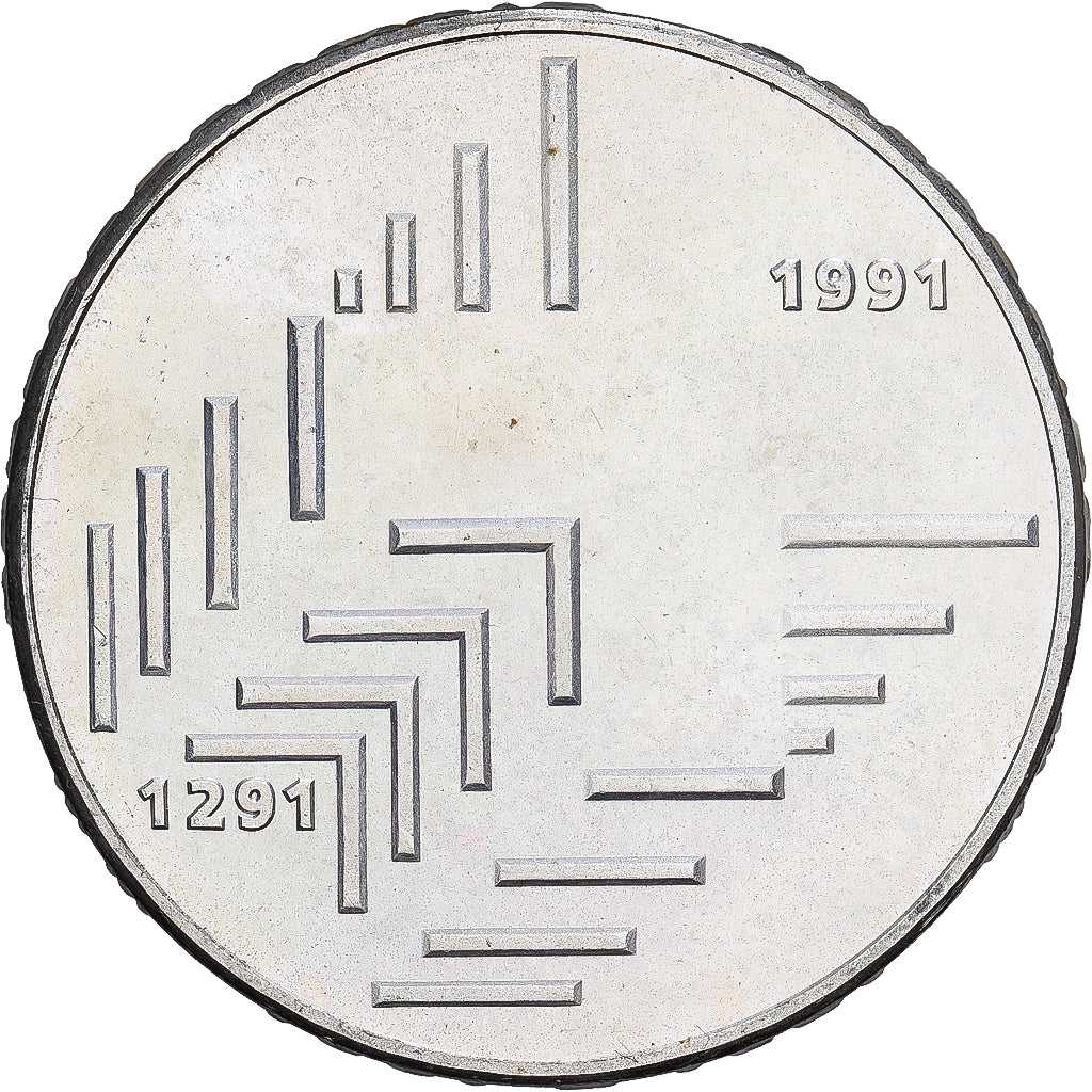 Switzerland, 20 Francs, Confédération, 1991, Bern, Silver, MS(60-62), KM:70