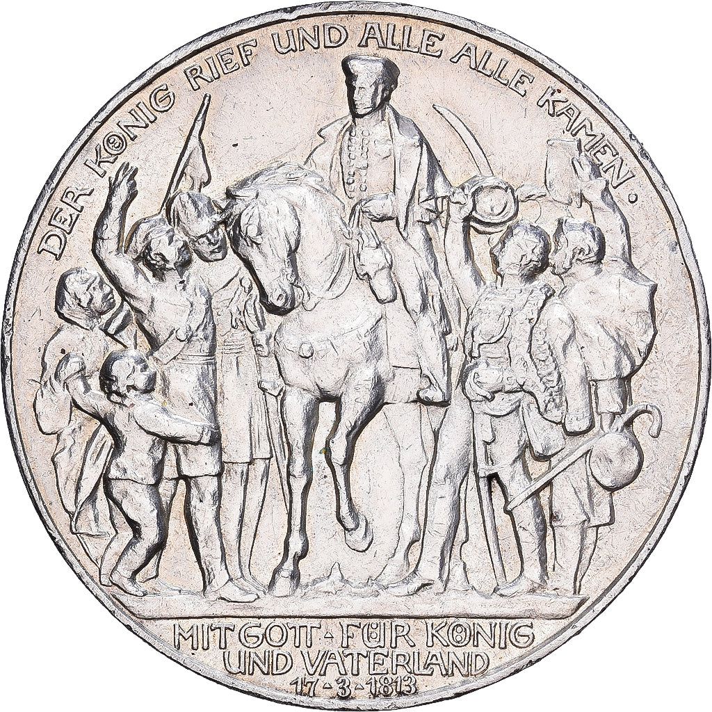 États allemands, PRUSSIA, Wilhelm II, 3 Mark, 1913, Berlin, Argent, SUP, KM:534