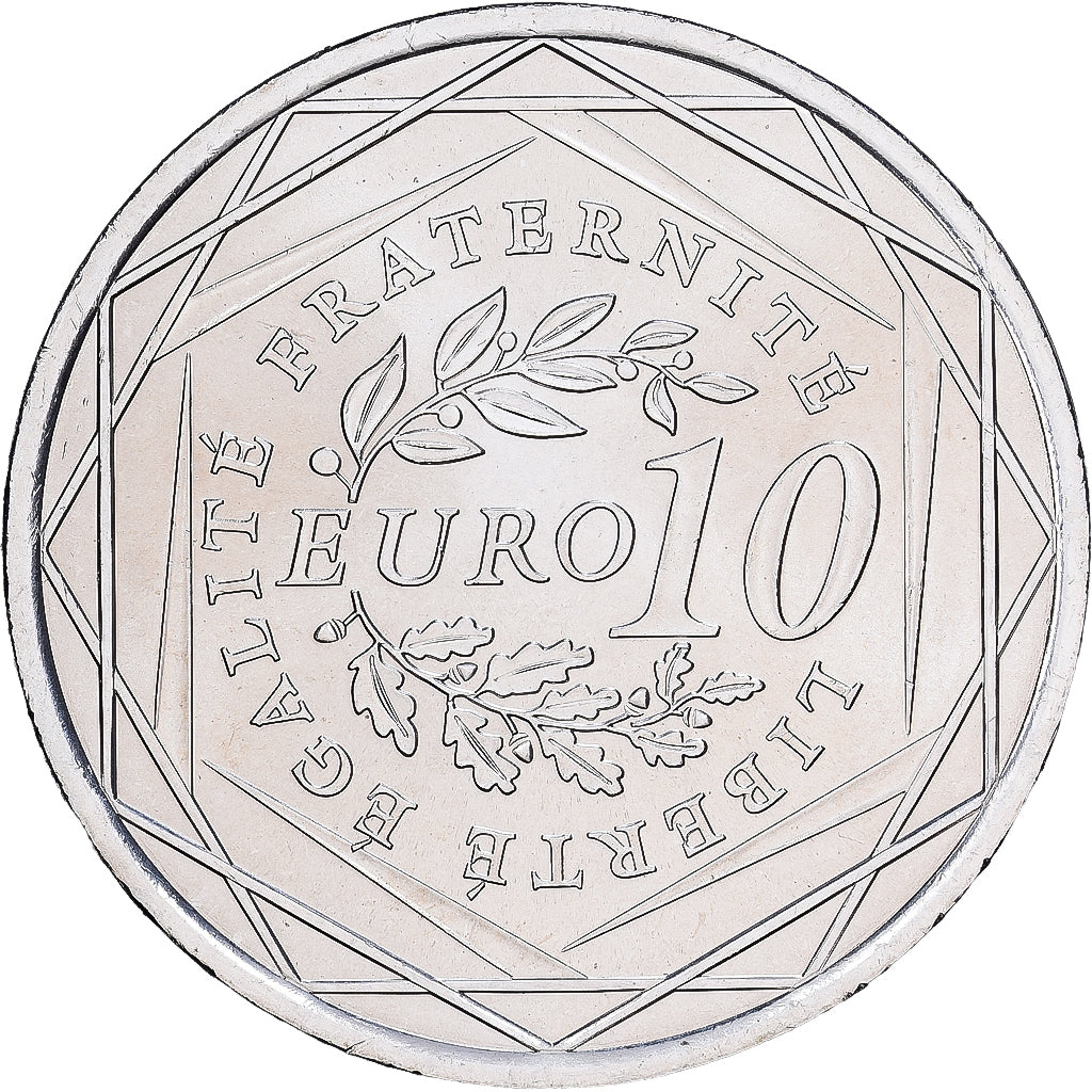 Frankrijk, 10 Euro, Semeuse, 2009, Monnaie de Paris, Zilver, UNC