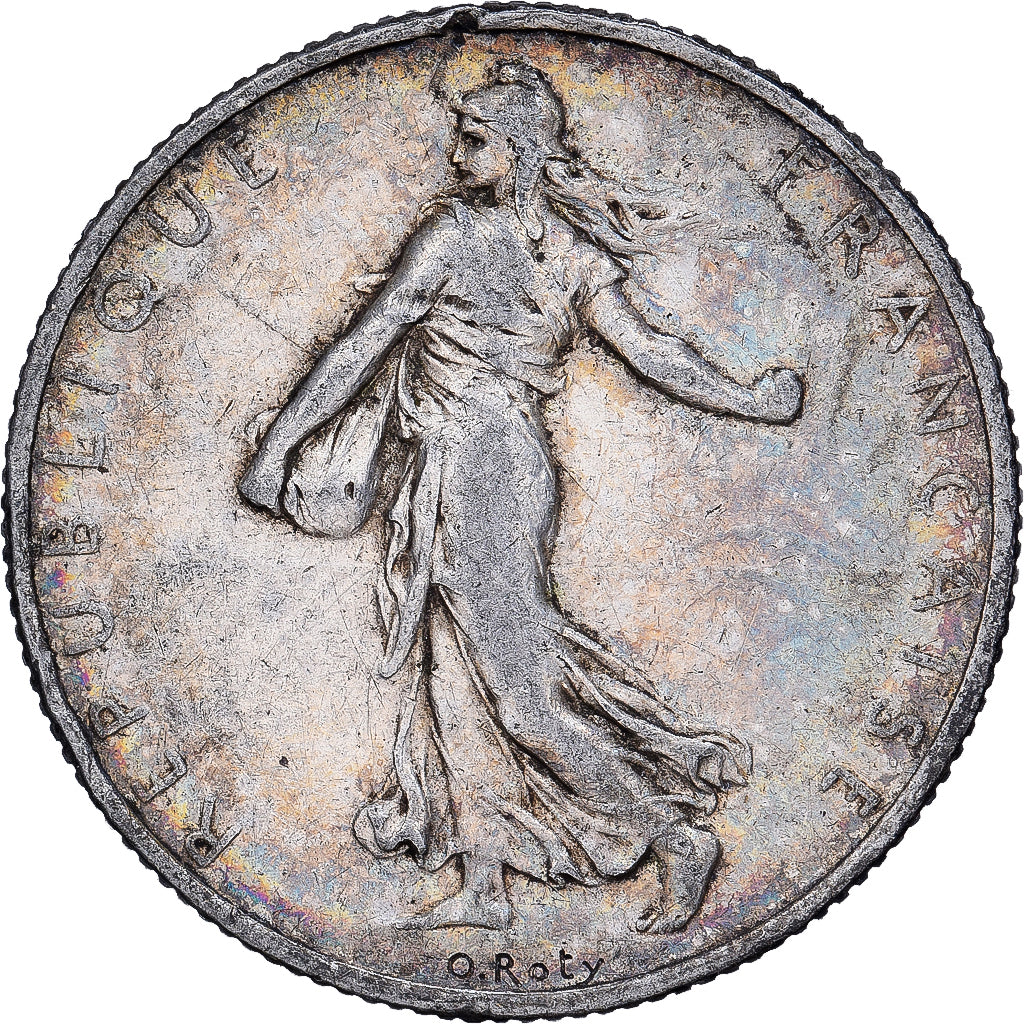 Coin, France, Semeuse, 2 Francs, 1910, Paris, VF(30-35), Silver, KM:845.1