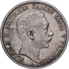 Kingdom of Prussia, Wilhelm II, 2 Mark, 1905, Berlin, Silver, EF(40-45), KM:522