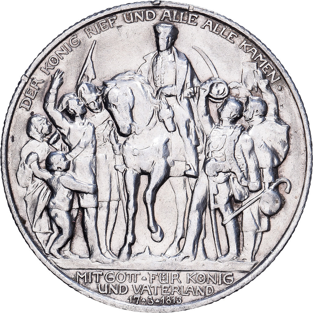 Deutsch Staaten, PRUSSIA, Wilhelm II, 2 Mark, 1913, Berlin, Silber, S+, KM:532