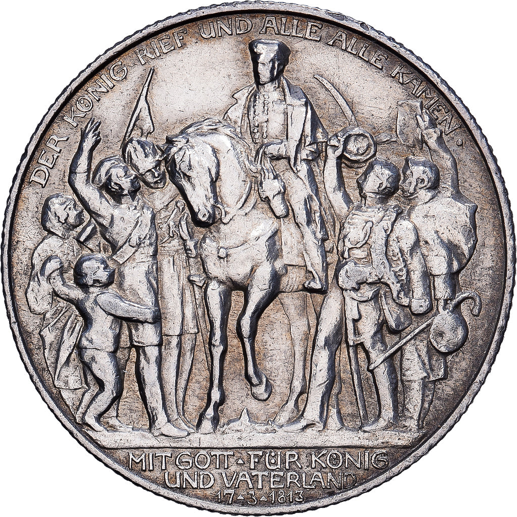 Deutsch Staaten, PRUSSIA, Wilhelm II, 2 Mark, 1913, Berlin, Silber, SS, KM:532