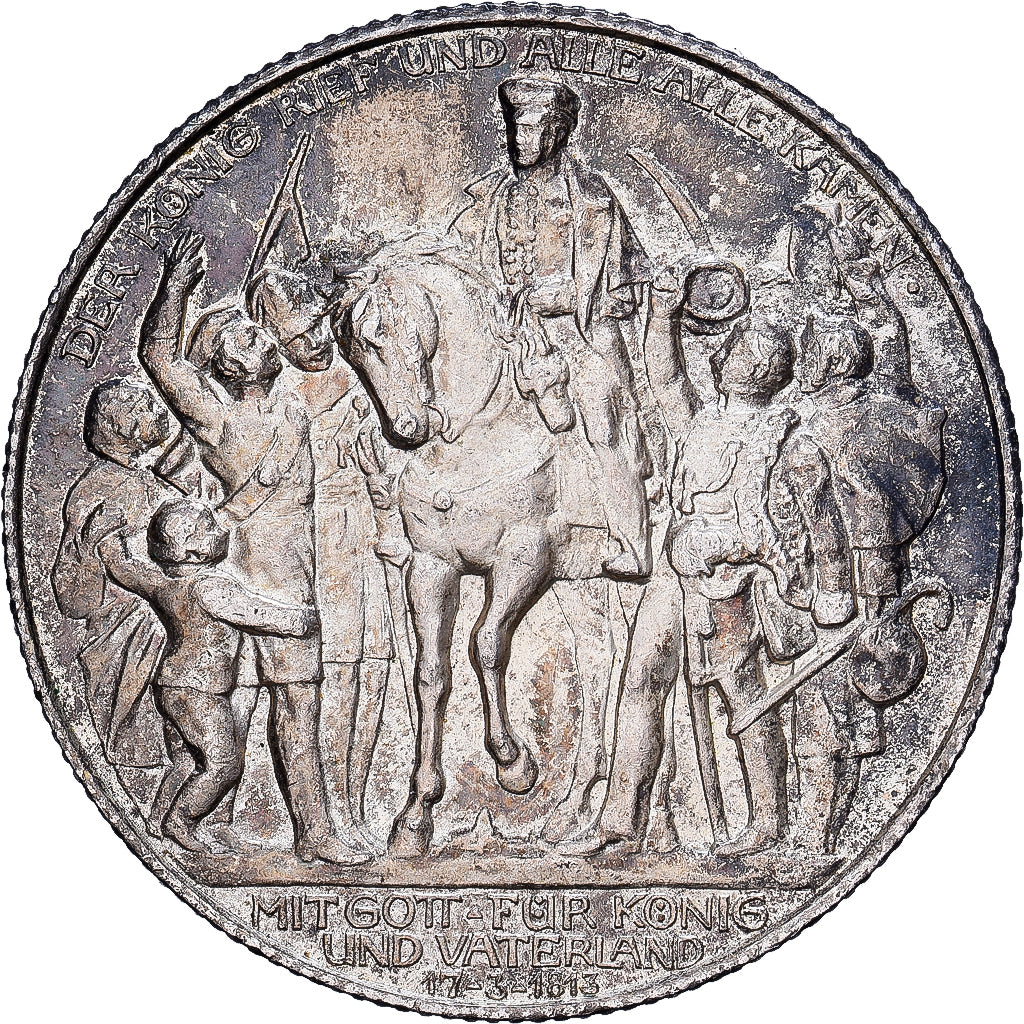 Deutsch Staaten, PRUSSIA, Wilhelm II, 2 Mark, 1913, Berlin, Silber, VZ, KM:532