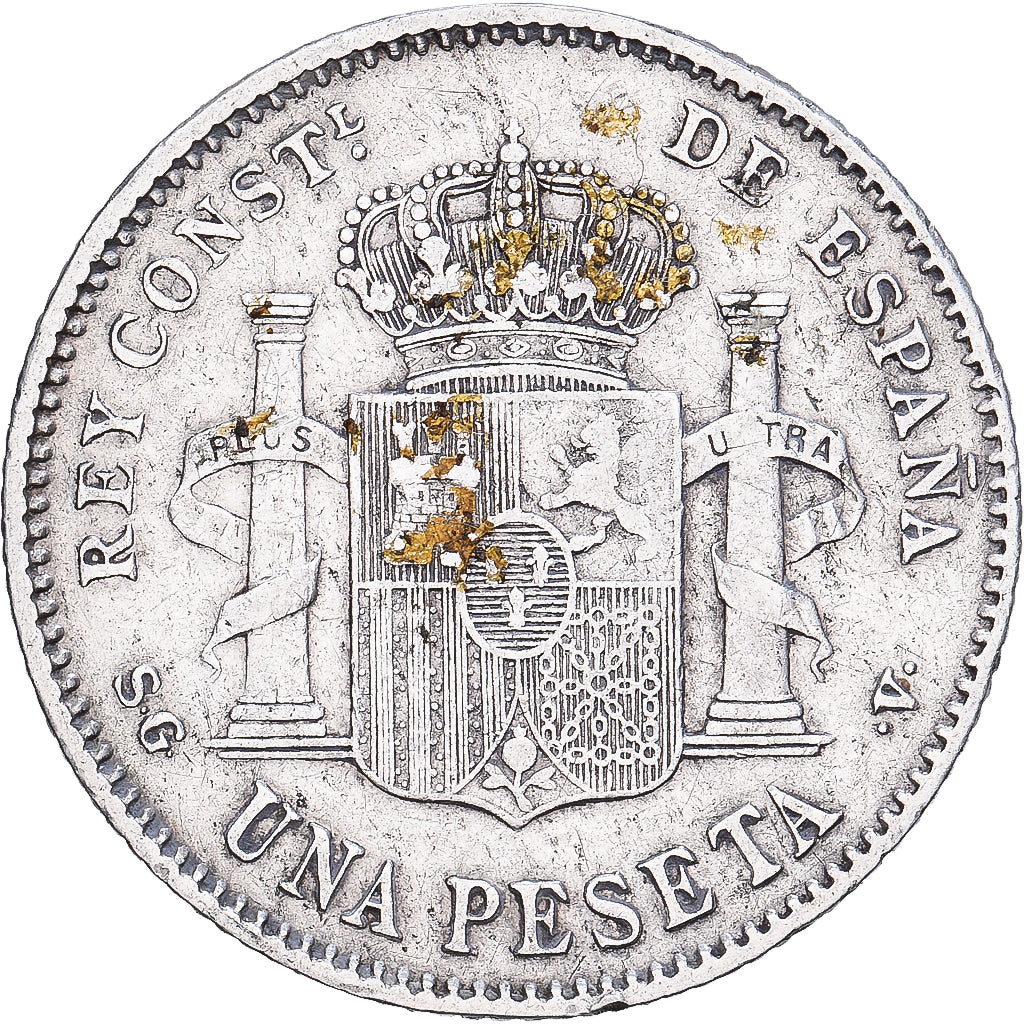 Espagne, Alfonso XIII, Peseta, 1899, Madrid, Argent, B+, KM:706
