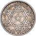 Morocco, Mohammed V, 100 Francs, 1953, Paris, Silver, EF(40-45), KM:52