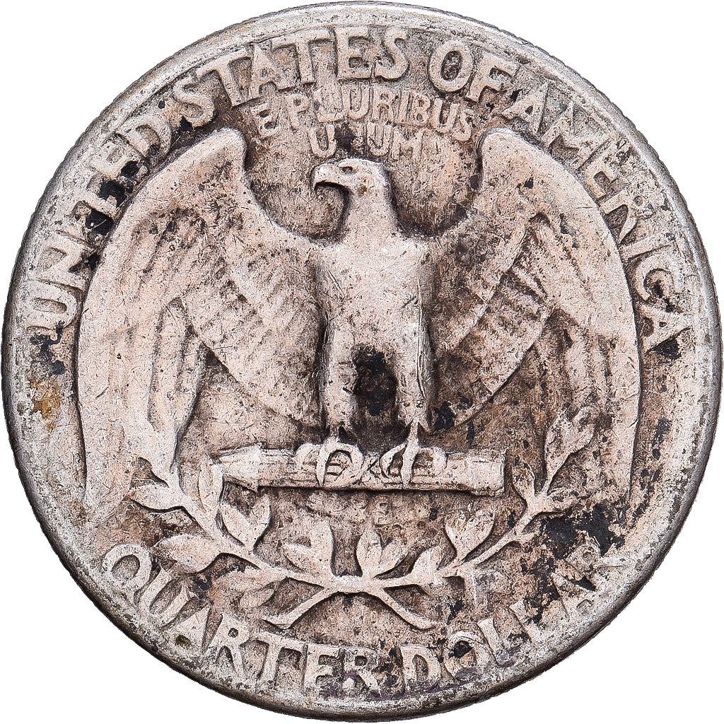 United States, Quarter, Washington, 1942, Philadelphia, Silver, AU(50-53)