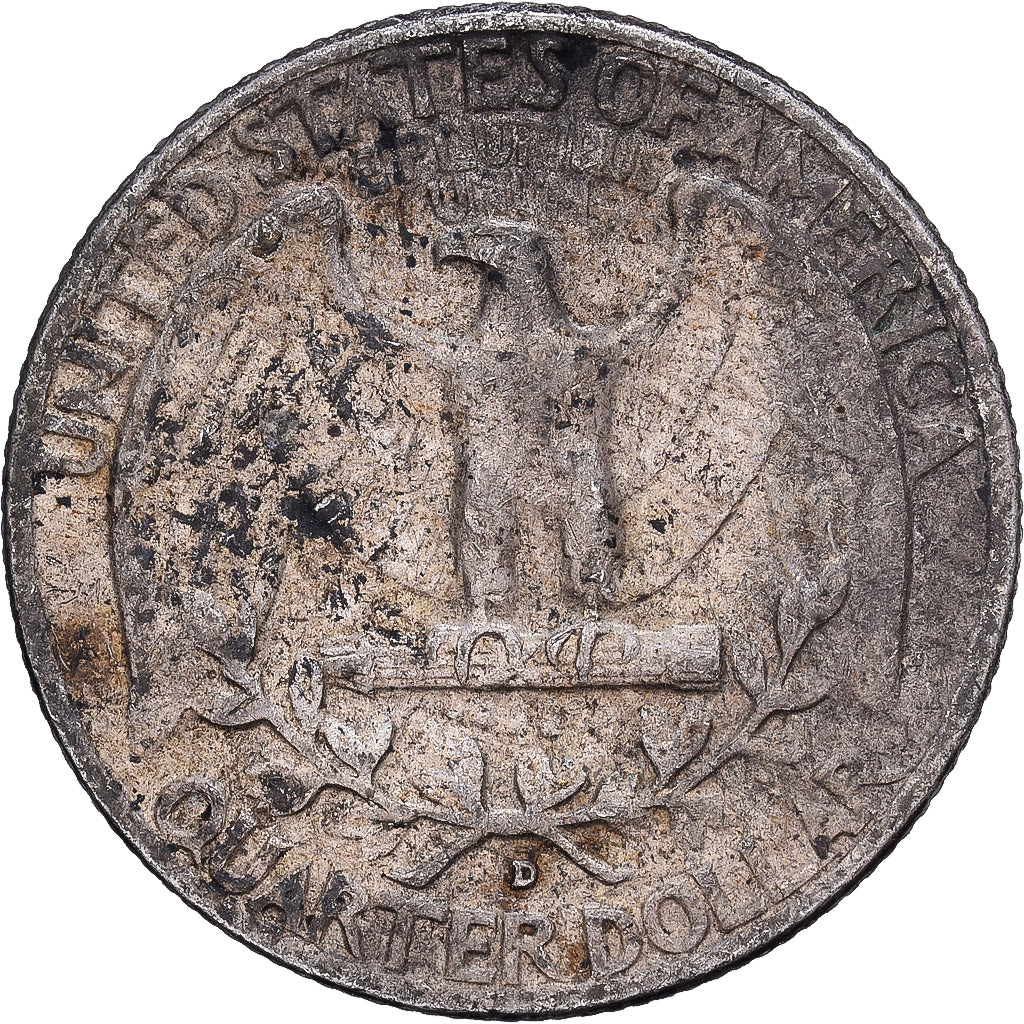 United States, Quarter, Washington Quarter, 1960, Denver, Silver, VF(20-25)