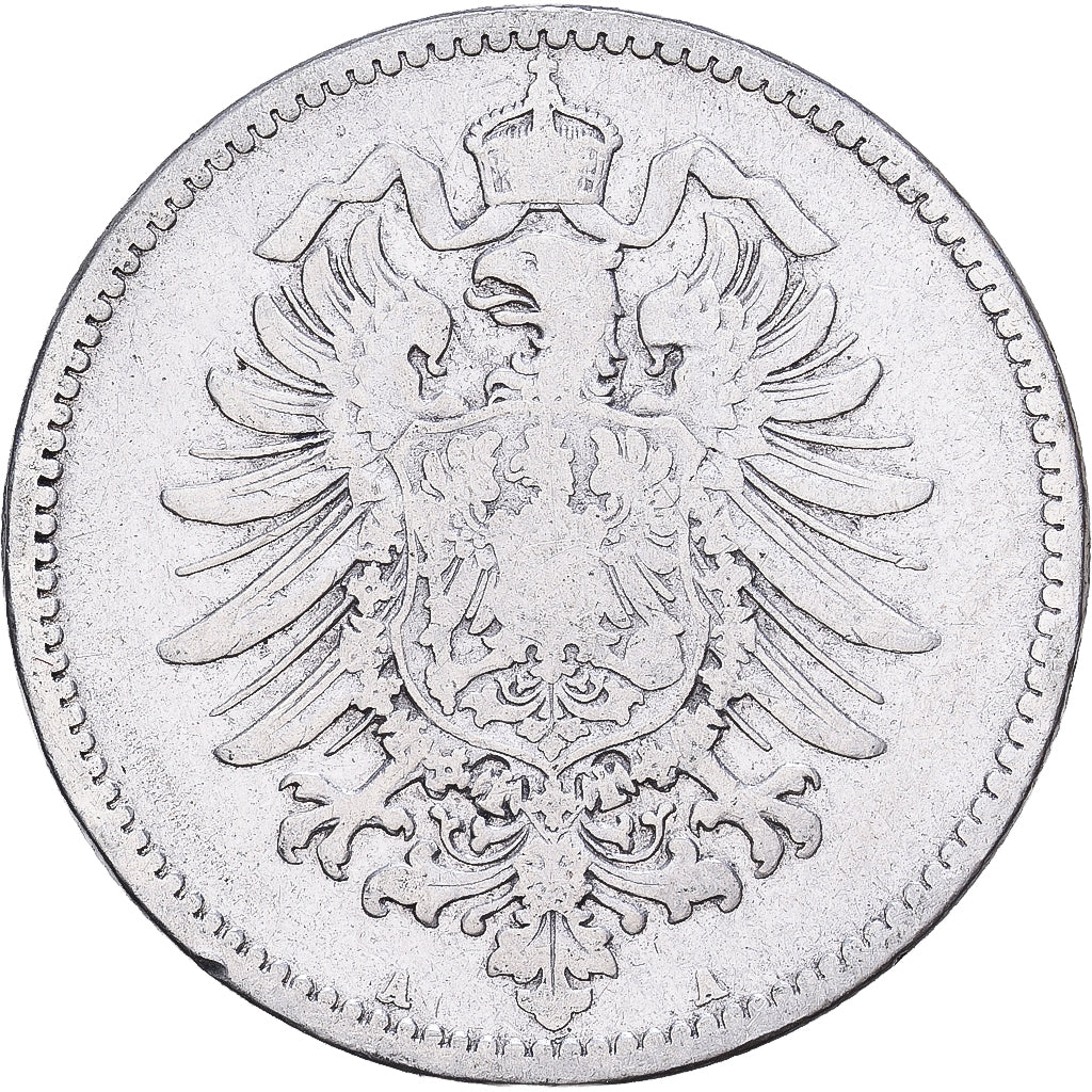 Moneta, NIEMCY - IMPERIUM, Wilhelm I, Mark, 1874, Berlin, VF(20-25), Srebro