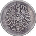 NIEMCY - IMPERIUM, Wilhelm I, Mark, 1874, Hanovre, Srebro, VF(30-35), KM:7