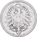 Niemcy, Wilhelm I, Mark, 1876, Berlin, Srebro, VF(20-25), KM:14