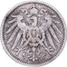 NIEMCY - IMPERIUM, Wilhelm II, Mark, 1892, Hambourg, Srebro, VF(30-35), KM:14