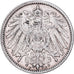 NIEMCY - IMPERIUM, Wilhelm II, Mark, 1906, Stuttgart, Srebro, AU(50-53), KM:14