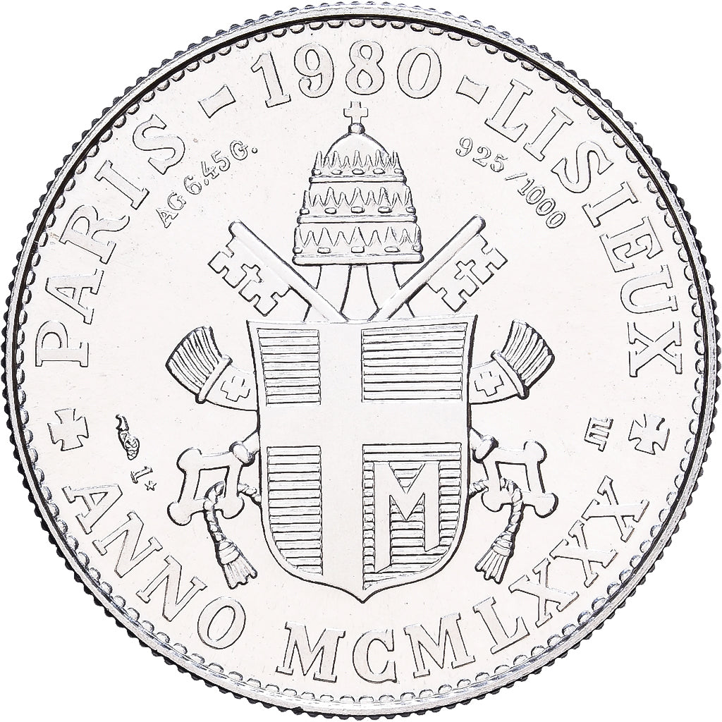 Frankreich, Medaille, Jean-Paul II, Paris-Lisieux, 1980, Monnaie de Paris
