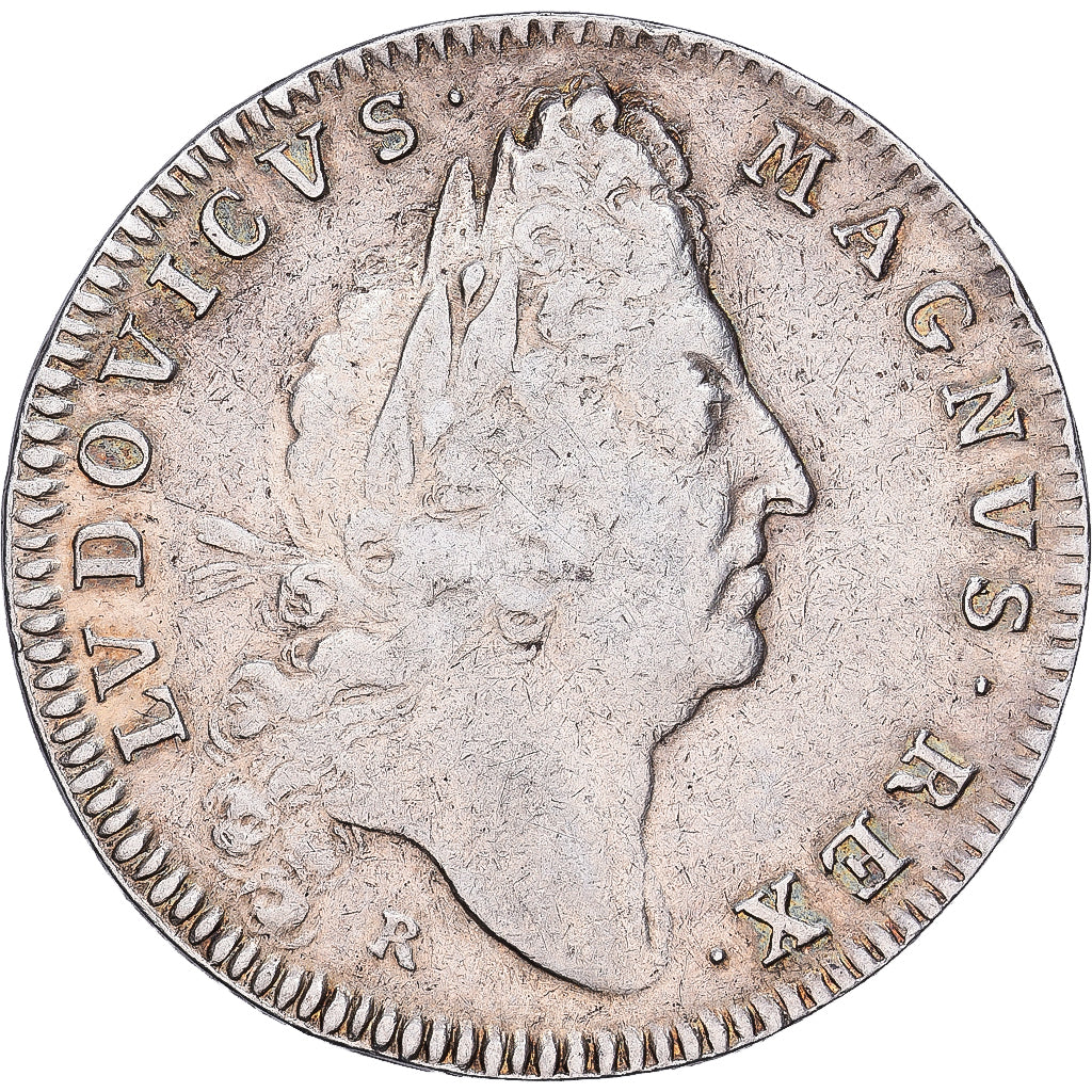 France, Medal, Louis XIV, Trésor Royal, 1695, Silver, VF(30-35)