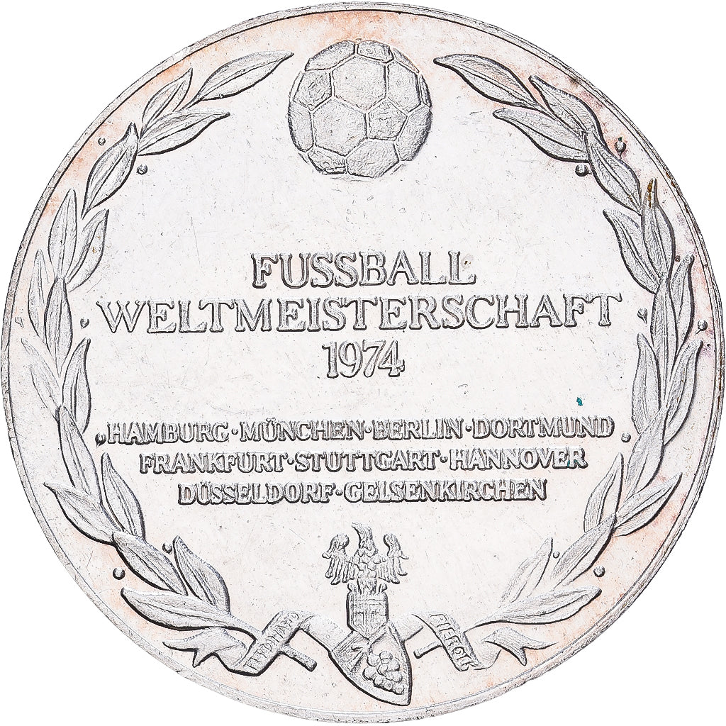 Germany, Medal, Coupe du Monde de Football, Germany, 1974, Silver, AU(55-58)