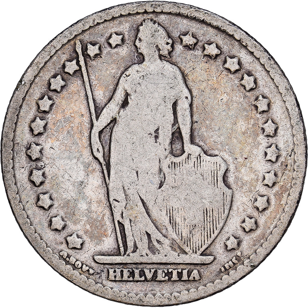 Switzerland, Franc, Helvetia, 1903, Bern, Silver, VF(20-25), KM:29a