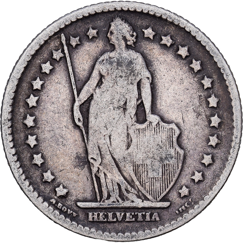 Switzerland, Franc, Helvetia, 1903, Bern, Silver, VF(20-25), KM:29a