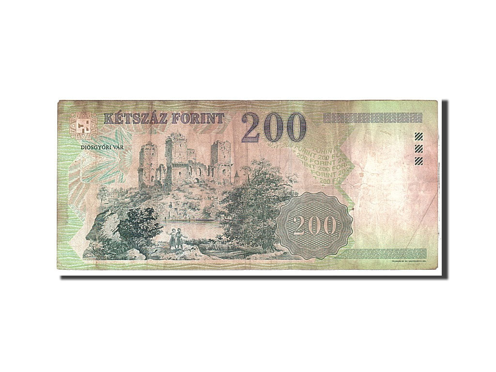 Biljet, Hongarije, 200 Forint, 2003, Undated, KM:187c, TB+
