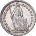 Suisse, Franc, Helvetia, 1914, Bern, Argent, TTB, KM:29a