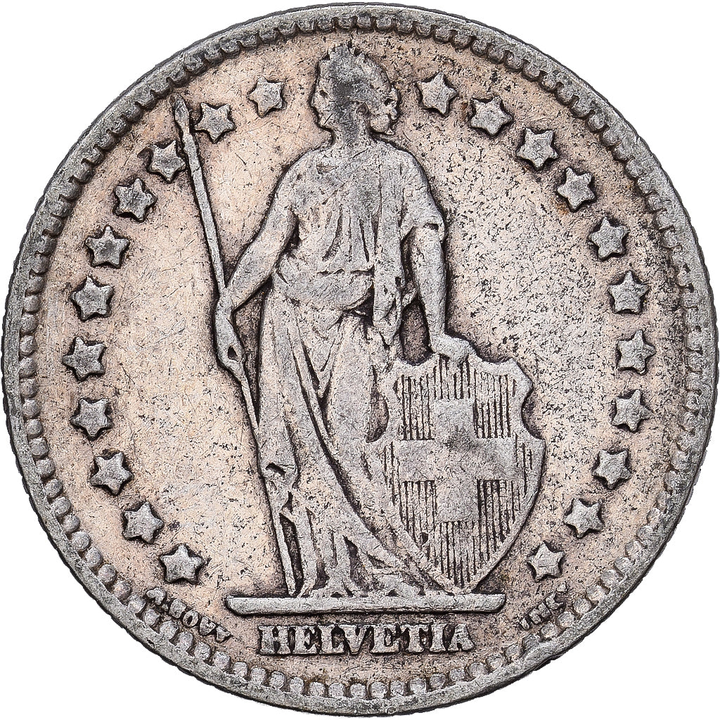 Svizzera, Franc, 1920, Bern, Argento, MB, KM:24