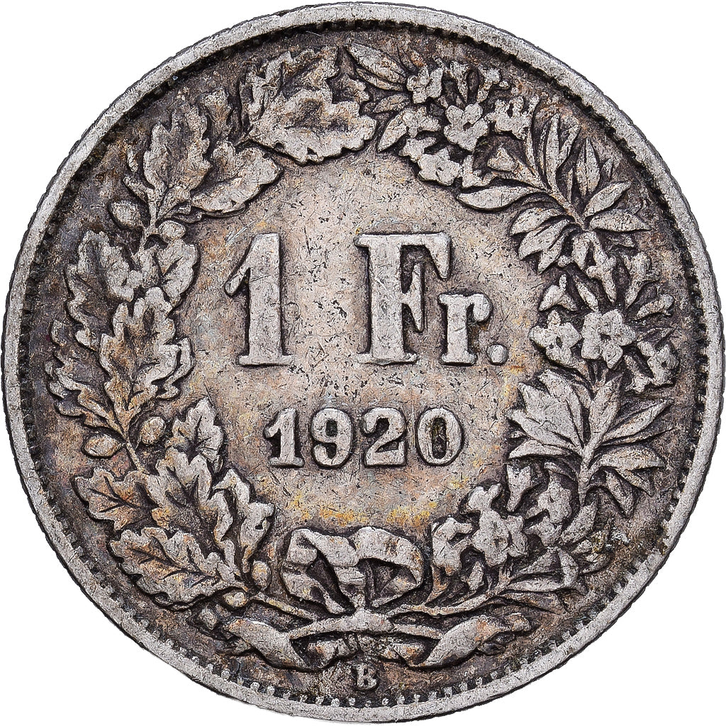 Suisse, Franc, 1920, Bern, Argent, TB+, KM:24