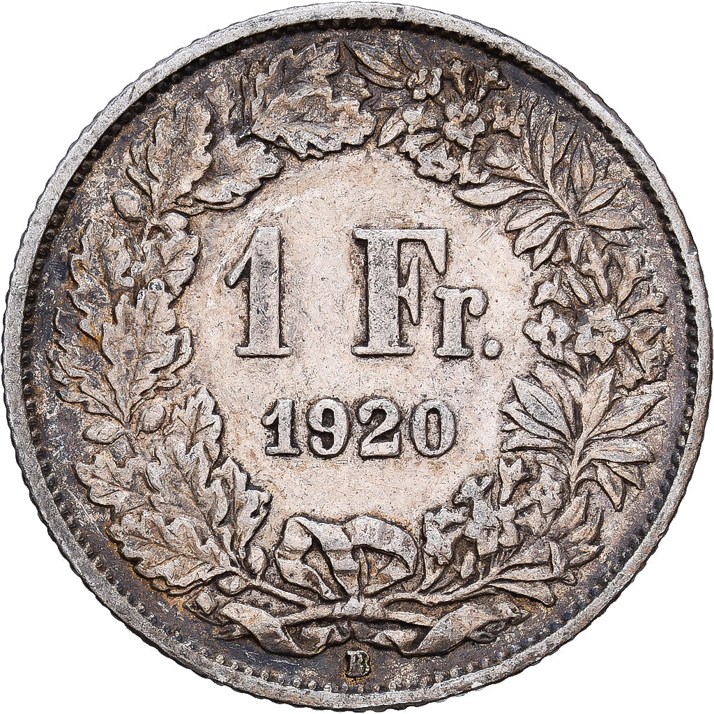 Suisse, Franc, 1920, Bern, Argent, TB+, KM:24
