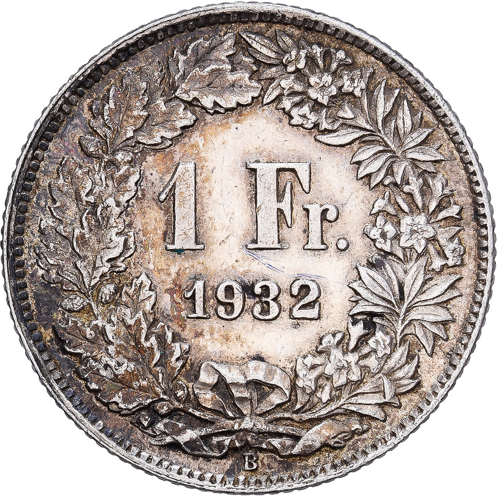 Suisse, Franc, Helvetia, 1932, Bern, Argent, TTB, KM:29a