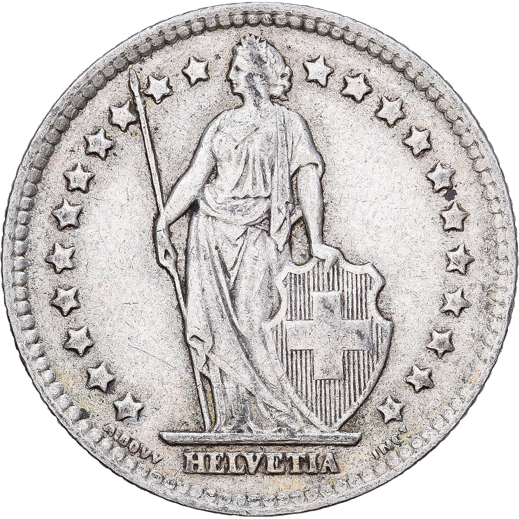 Suisse, Franc, 1943, Bern, Argent, TTB, KM:24