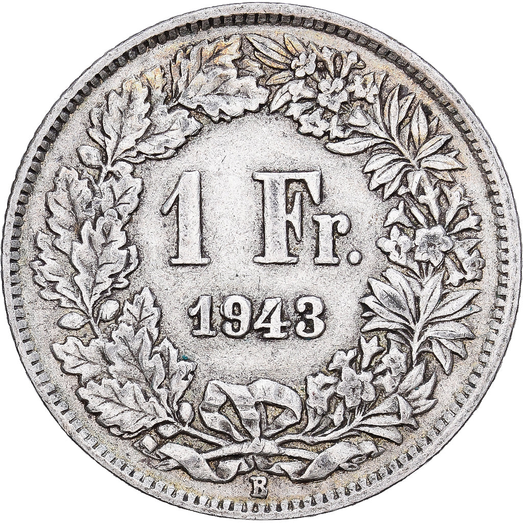 Suisse, Franc, 1943, Bern, Argent, TTB, KM:24