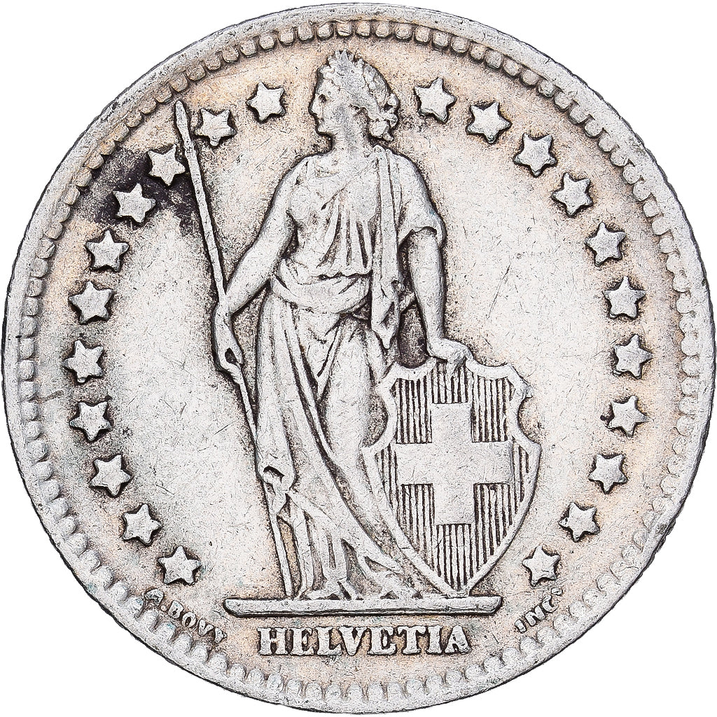 Switzerland, Franc, 1944, Bern, Silver, VF(30-35), KM:24