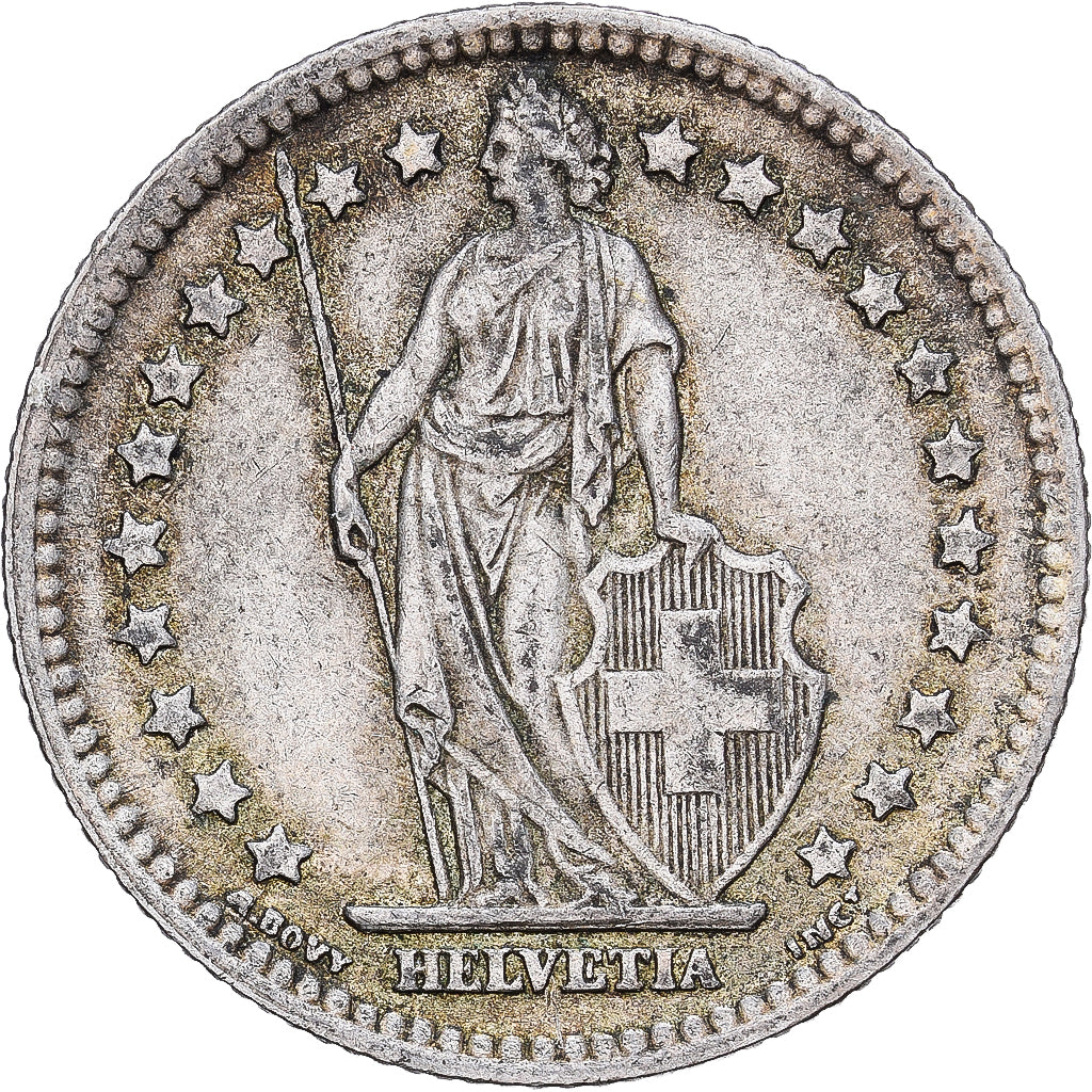 Suisse, Franc, 1944, Bern, Argent, TTB, KM:24